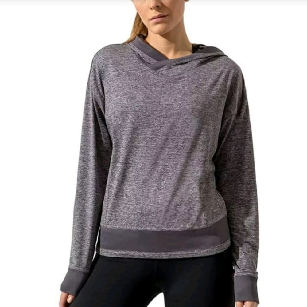 New Mondetta Ladies Soft Hoodie Purple Melange